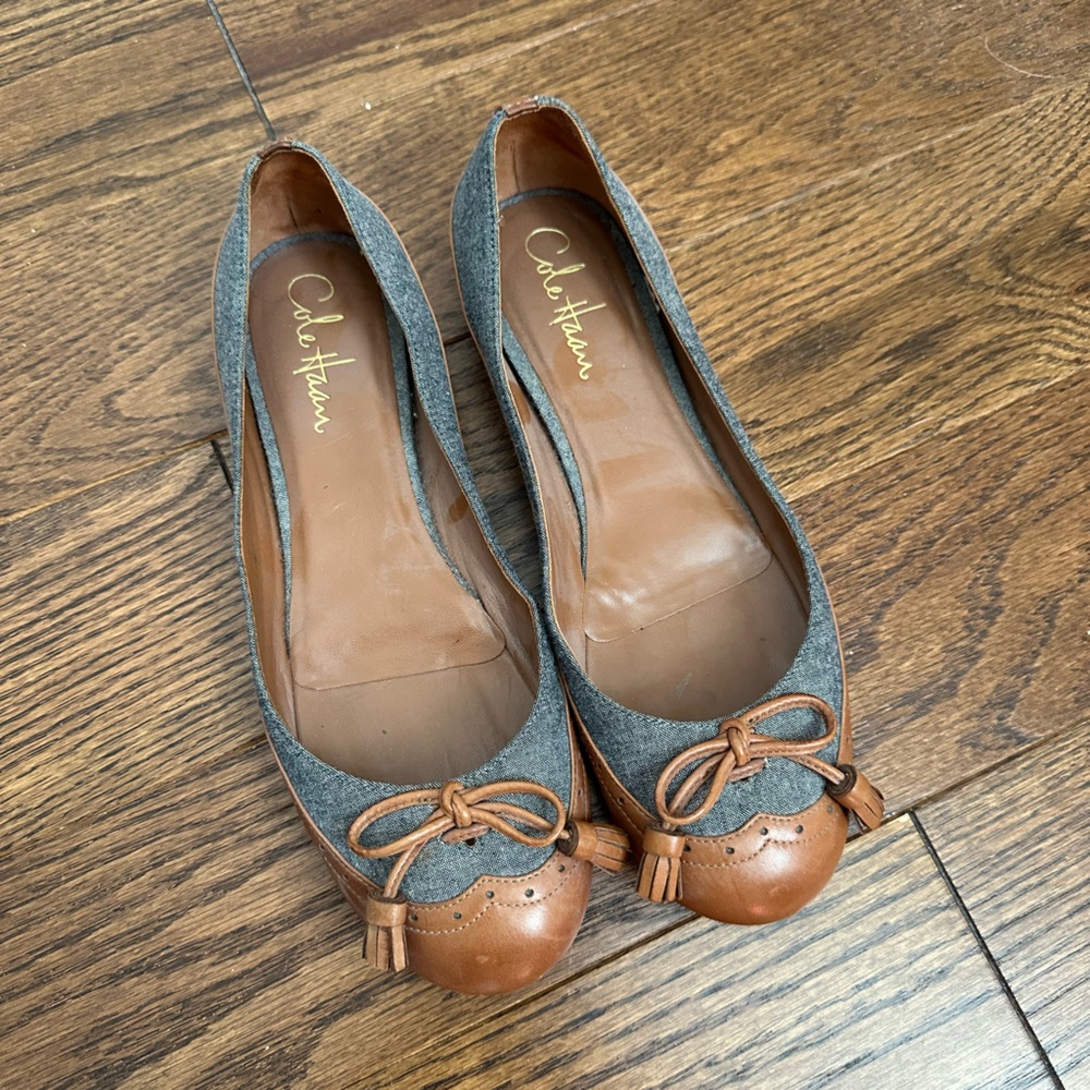 Cole Haan Women's Gray and Brown Loafers